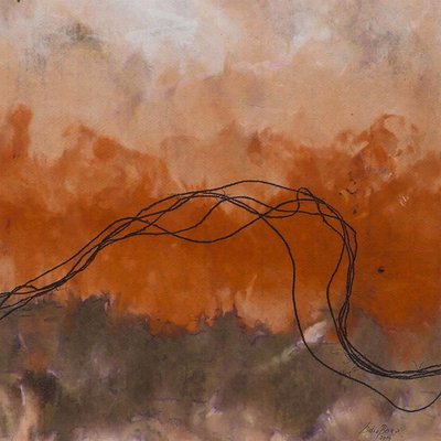 Framed Print on Rag Paper: Cuerdas Naranja by Lidia Beiza