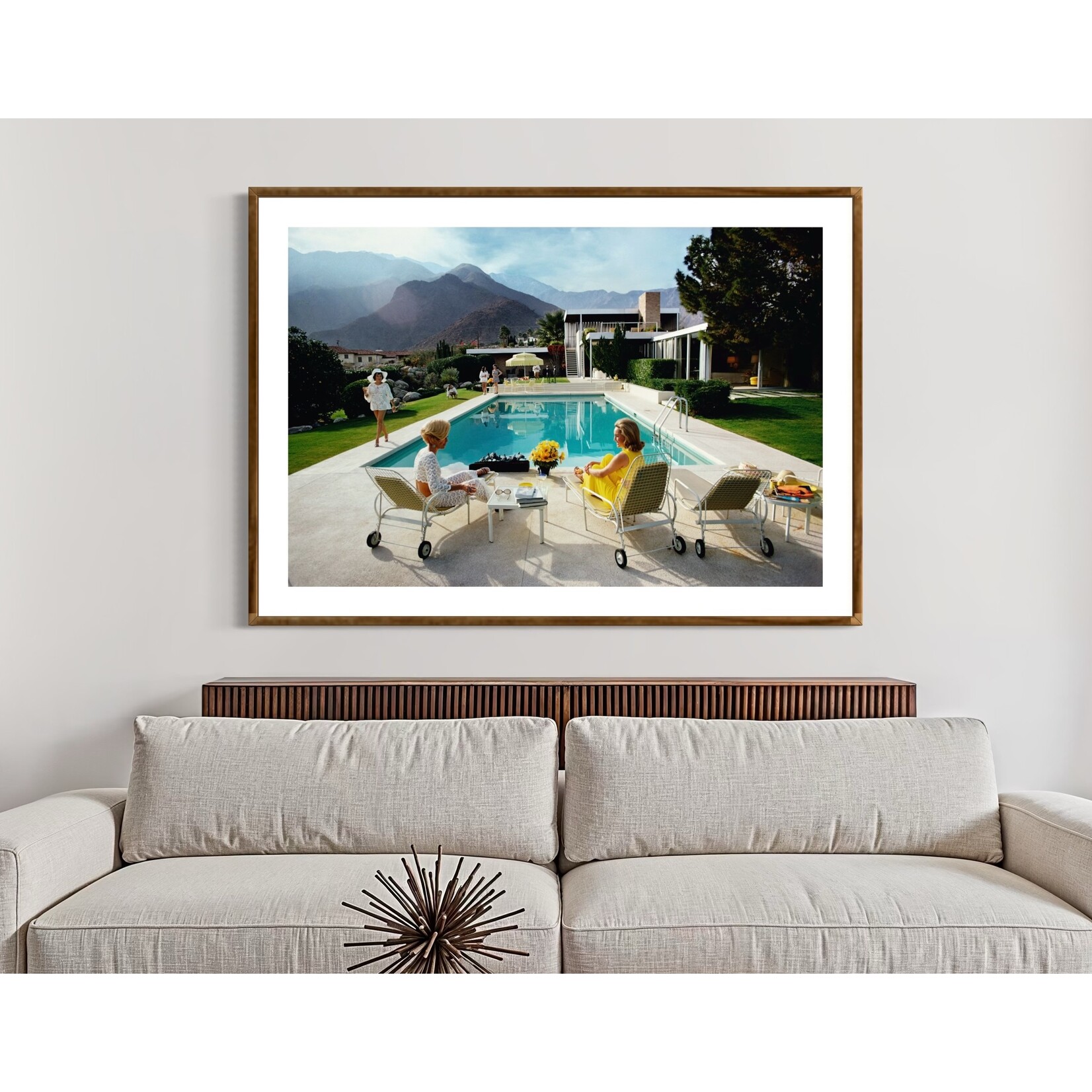 Getty Images Gallery Slim Aarons – Poolside Gossip, Kaufmann House, Palm Springs