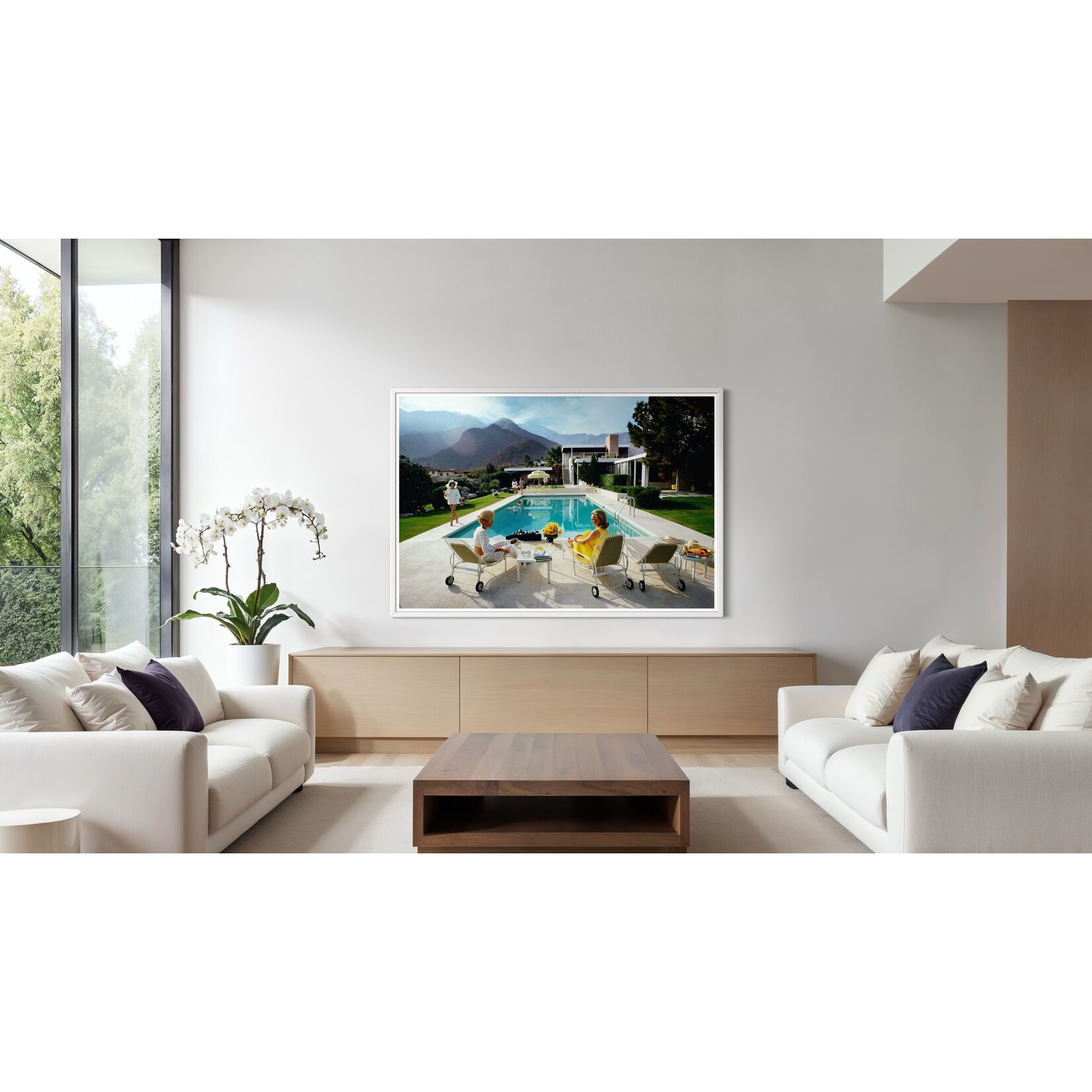 Getty Images Gallery Slim Aarons – Poolside Gossip, Kaufmann House, Palm Springs
