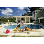 Getty Images Gallery Poolside Backgammon by Slim Aarons