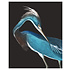 The Picturalist | Print on Canvas Blue Heron ( DH)  Canvas with a Brushed Gold Floater frame   44.0" H x 29.0" W x 1.75" D