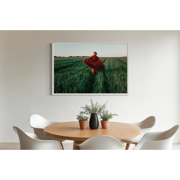 Getty Images Gallery Walking at Sunset – Premium Framed Photography Print by Igor Ustynskyy