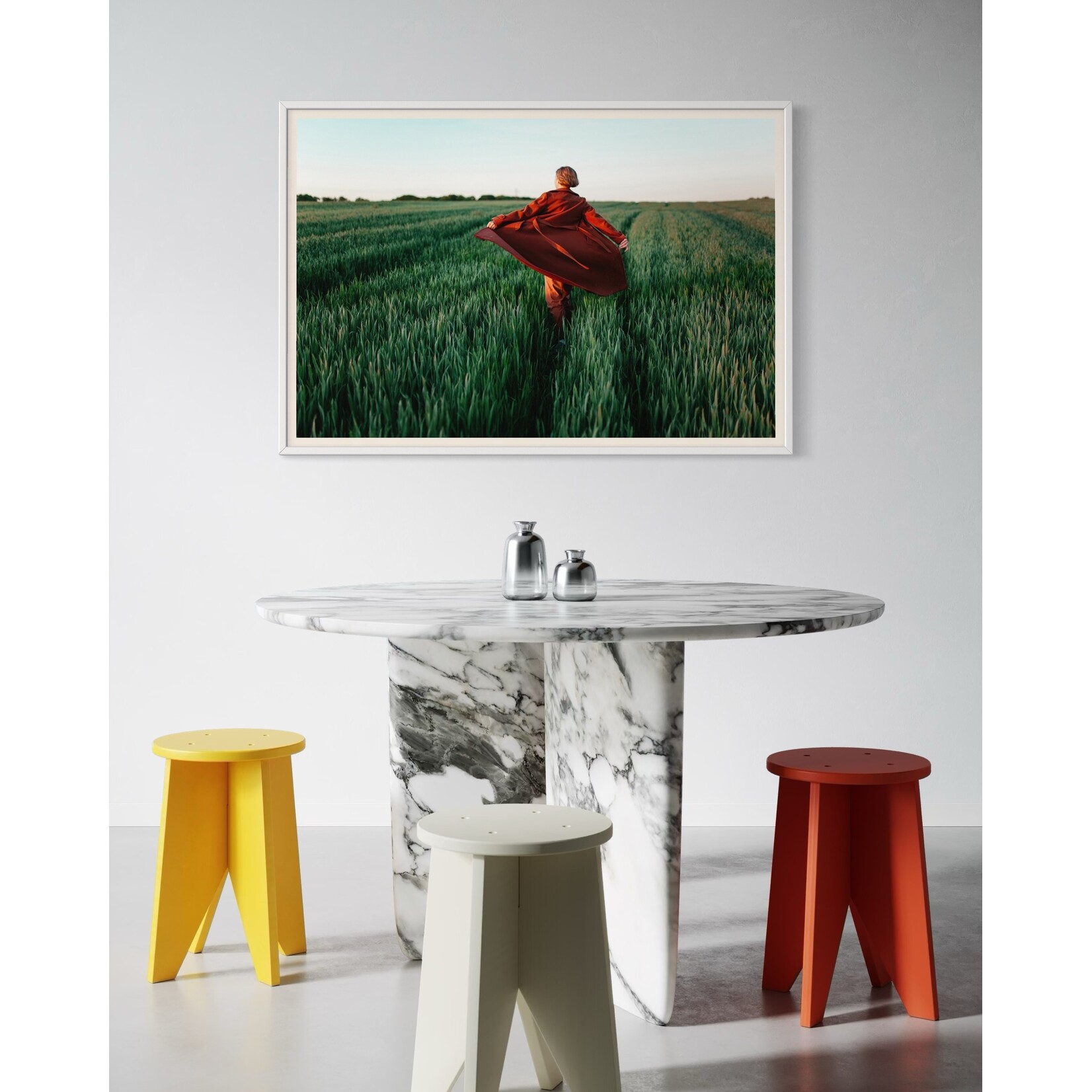 Getty Images Gallery Walking at Sunset – Premium Framed Photography Print by Igor Ustynskyy