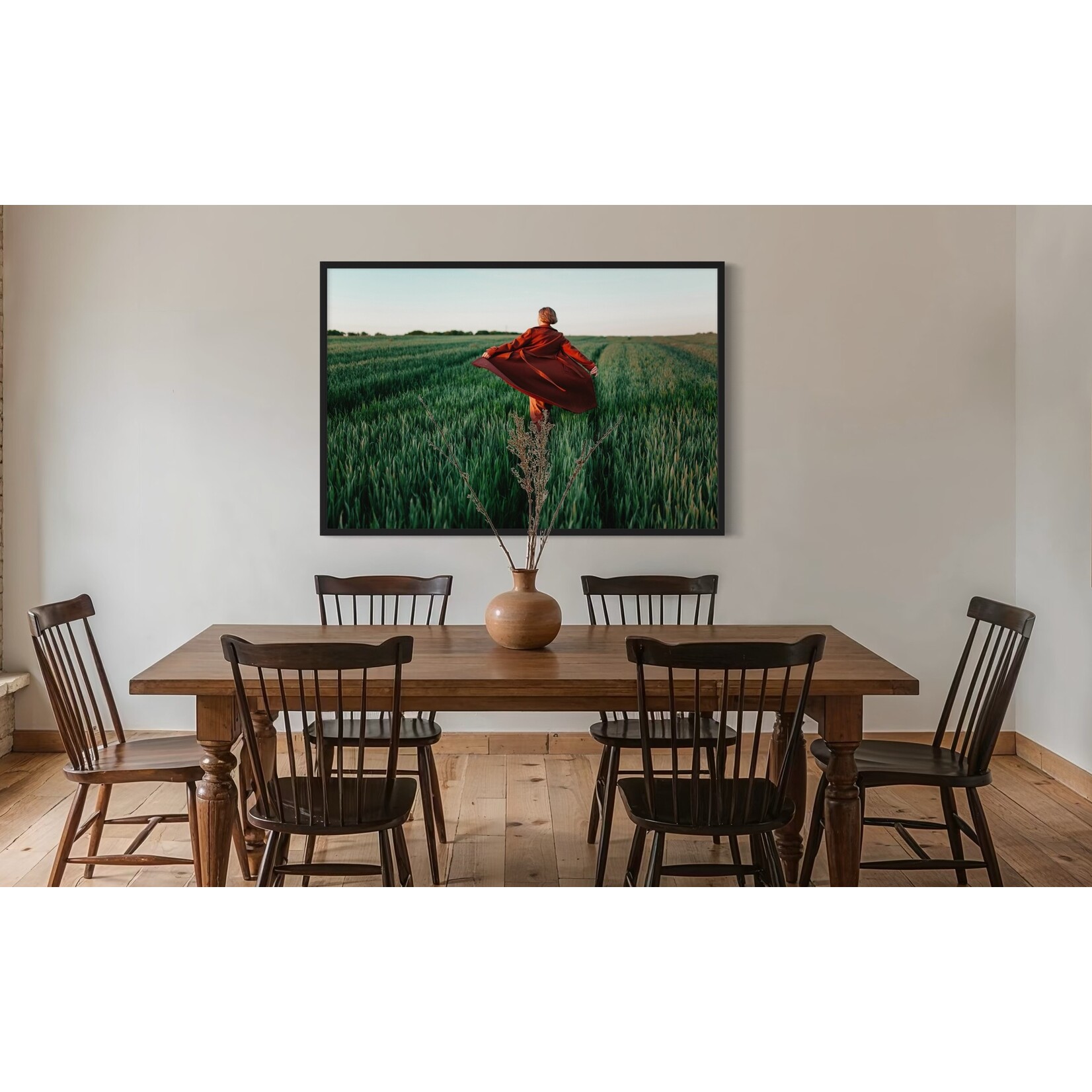 Getty Images Gallery Walking at Sunset – Premium Framed Photography Print by Igor Ustynskyy