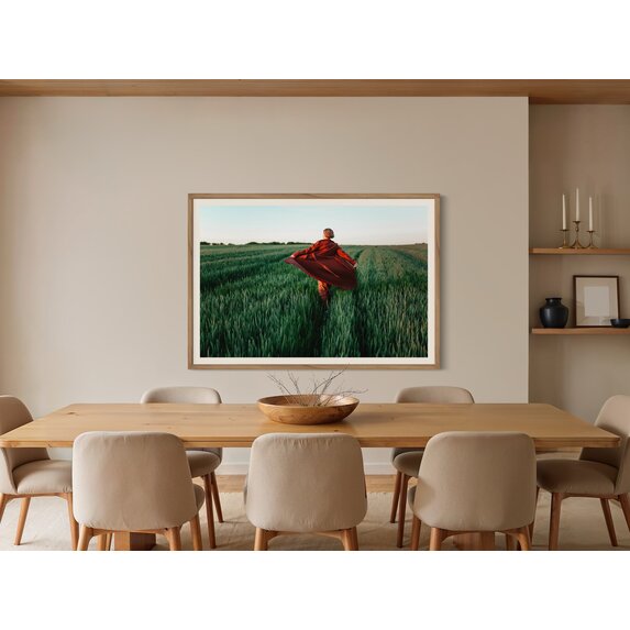 Getty Images Gallery Walking at Sunset – Premium Framed Photography Print by Igor Ustynskyy