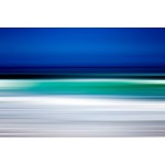 Facemount Metal Prints Turquoise Blur Print on Metal