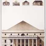 Framed Print on Rag Paper: Le Theatre de L'Odeon