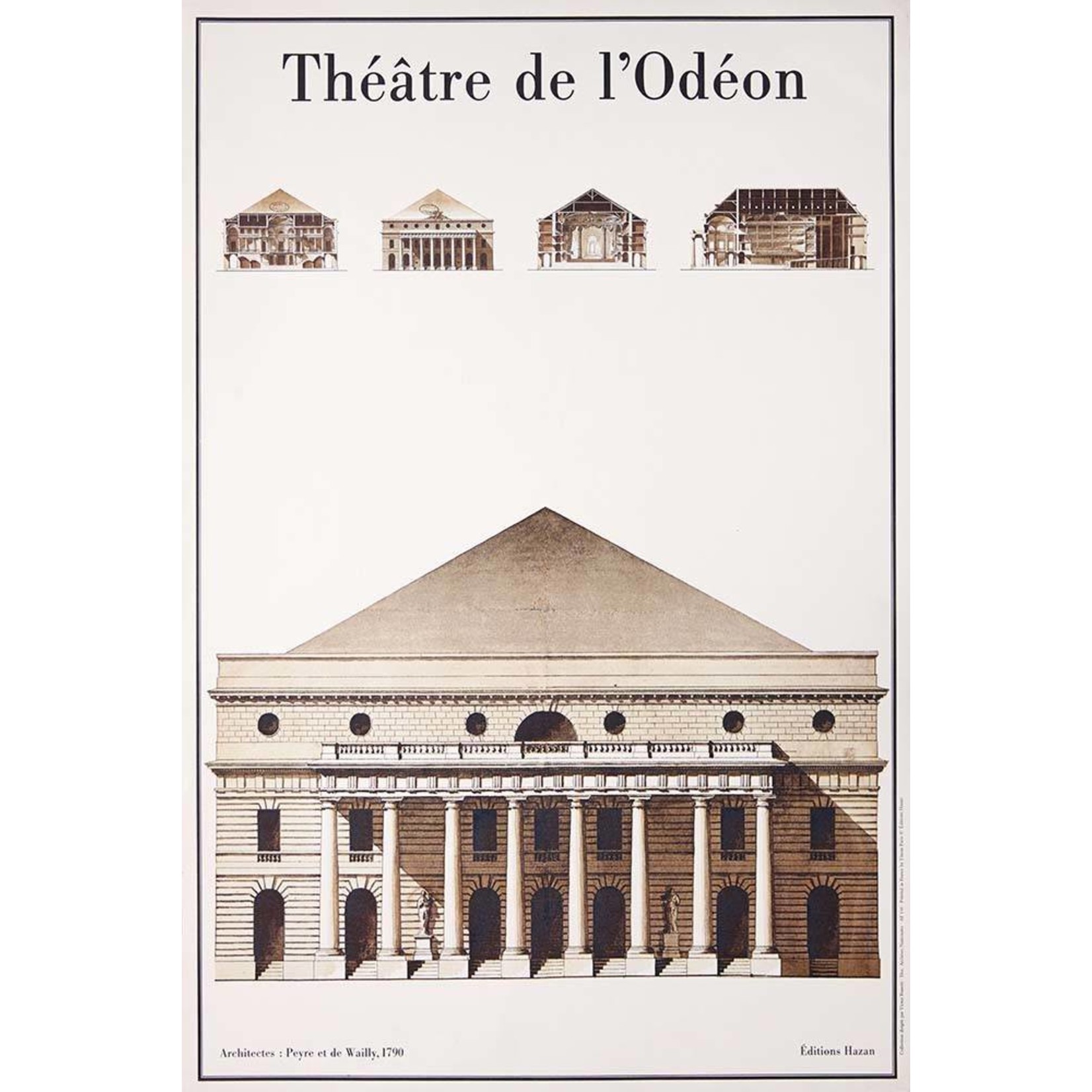 The Picturalist | Fine Art Prints on Paper Le Theatre de L'Odeon Architectural Drawings