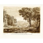 The Picturalist Fine Art Print on Rag Paper: Antique Pastoral Scene with Classical Building