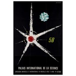 Fine Art Print on Rag Paper 1958 Palais International de la Science