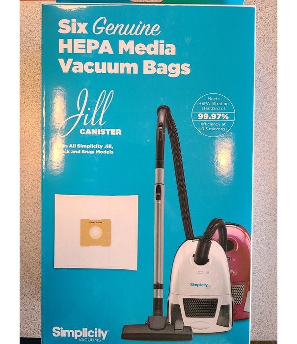 Riccar & Simplicity Simplicity Hepa Bags - Jill Canisiter Type Z (6 Pack)