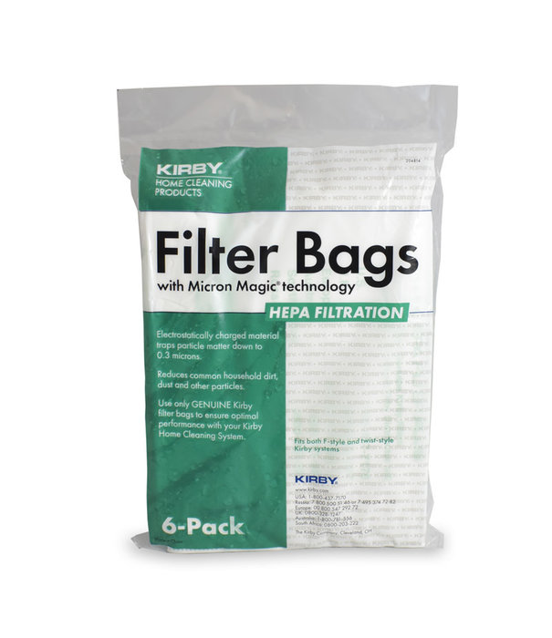 Kirby Disposable Bags - Kirby Hepa Filter (6 Pack)