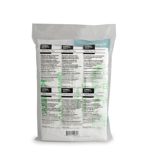 Kirby Disposable Bags - Kirby Hepa Filter (6 Pack)
