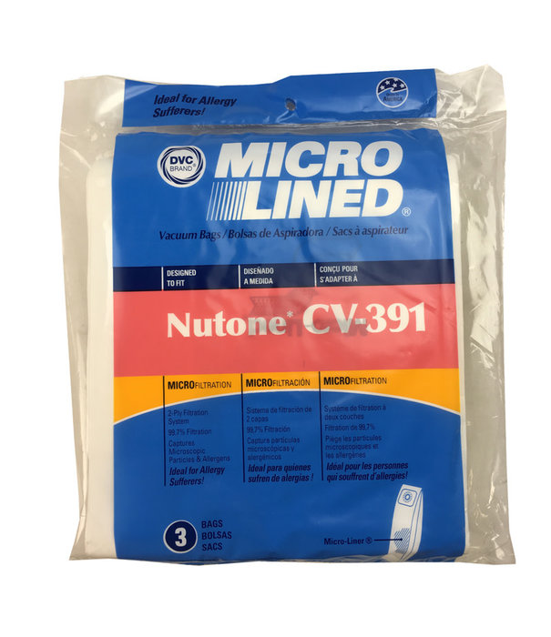 Nutone Nutone DVC Bags - Central Vacuum CV-391 (3 Pack)