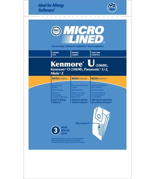 Kenmore DVC Bags - Type U/L/O 50688/50690 (3 Pack)