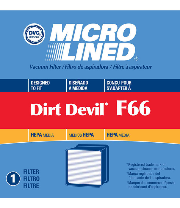 Dirt Devil Hepa Filter - DVC Royal/Dirt Devil (F-66)