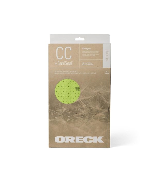 Oreck Oreck Genuine Bags - XL CC Allergen SaniSeal 6 Pack (Green)