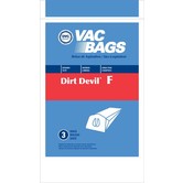 Dirt Devil DVC Bags - Type F (3 Pack)