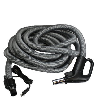 Central Vacuum Hose - Dual Voltage Switch And Pigtail (Black & Gray)