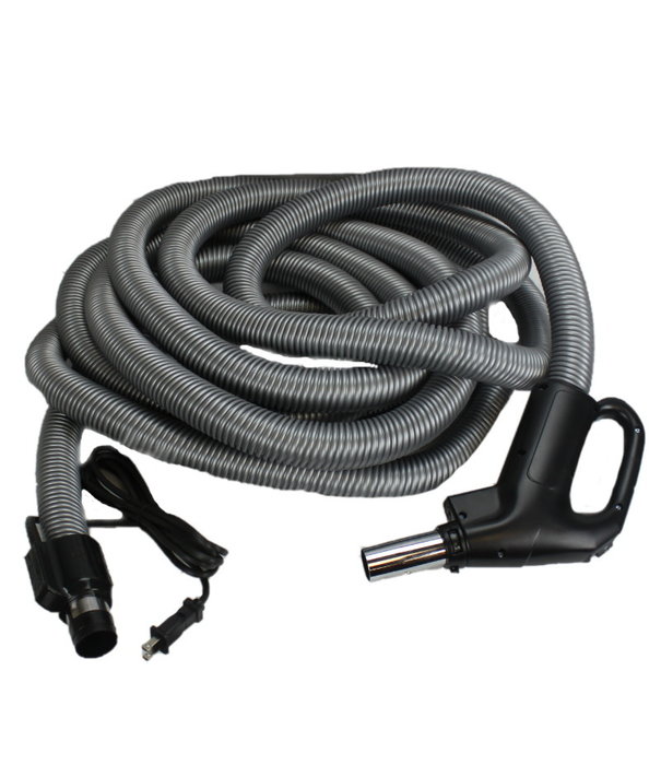 Central Vacuum Central Vacuum Hose - Dual Voltage Switch And Pigtail (Black & Gray)