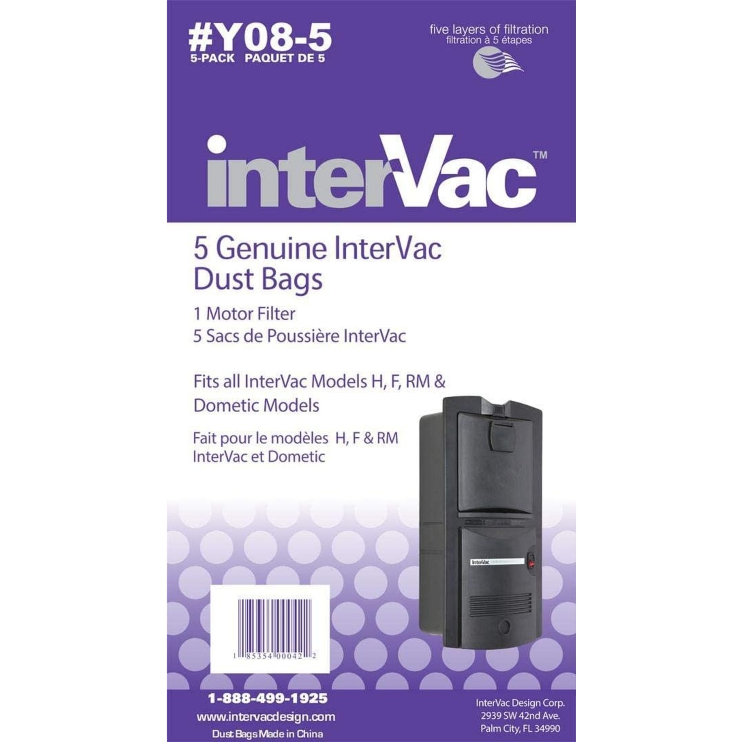 Intervac 2025 dust bag