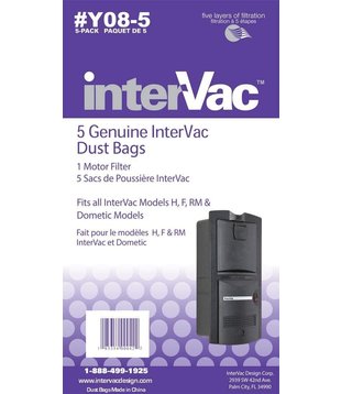 Hepa Bags - InterVac Garage Vacuum (5 Pack)