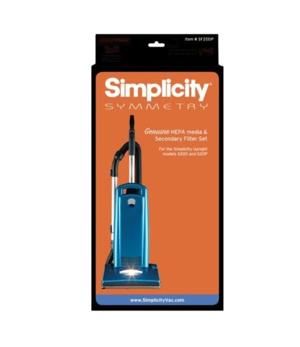 Riccar & Simplicity Hepa & Secondary Filter Set - Simplicity S20D & S20P