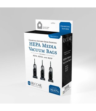 Riccar Charcoal Lined Hepa Bags - R25 Models (6 Pack)