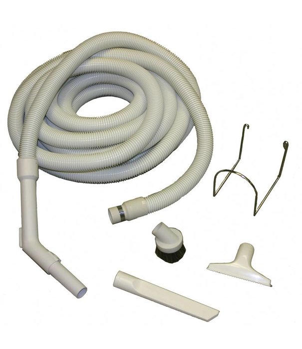 Central Vacuum Garage Hose Kit - Central Vacuums (Beige 30')