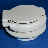Intake Tank Fitting - Central Vacuum (White)