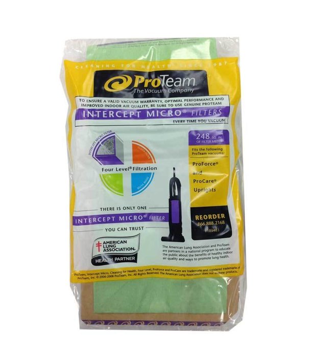 ProTeam Proteam Disposable Bags - Pro Force 1500 OEM (10 Pack)