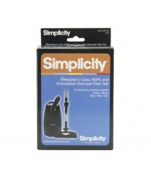 Riccar & Simplicity HEPA Charcoal Filter Set - Simplicity Gusto, Moxie, S36, S38, S30