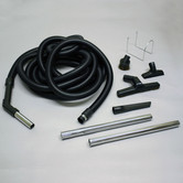 Garage Hose Kit - Central Vacuums (Black 30')