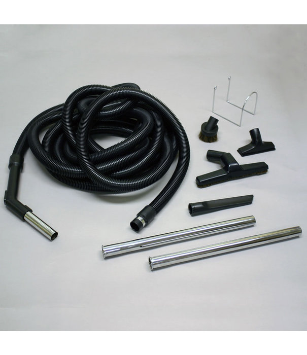 Central Vacuum Garage Hose Kit - Central Vacuums (Black 30')