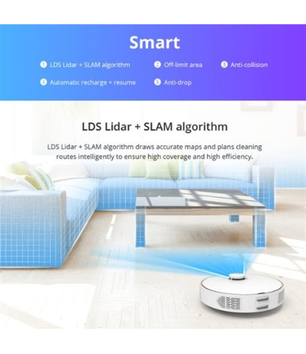 360 360 Robot Vacuum - S7 Vac & Mop Smart LiDAR Mapping