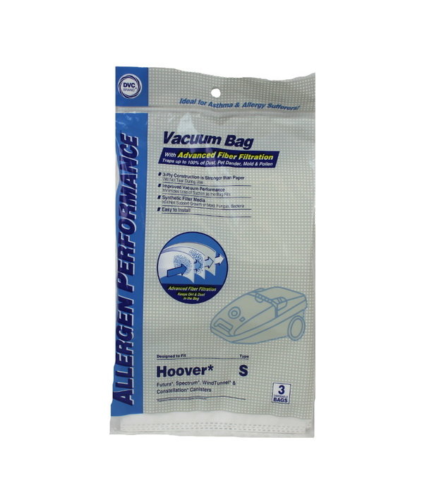 Hoover Hoover DVC Bags - Type S Allergen Control  (3Pack)