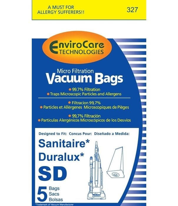 Sanitaire Sanitaire EnviroCare Bags - Style SD (5 Pack)