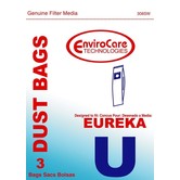 Eureka EnviroCare Bags - Style U (3 Pack)