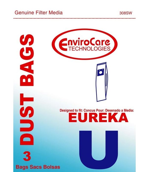 Eureka Eureka EnviroCare Bags - Style U (3 Pack)