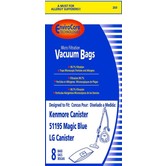 Kenmore / LG EnviroCare Bags - Type M, 51195, Blue Magic (8 Pack)