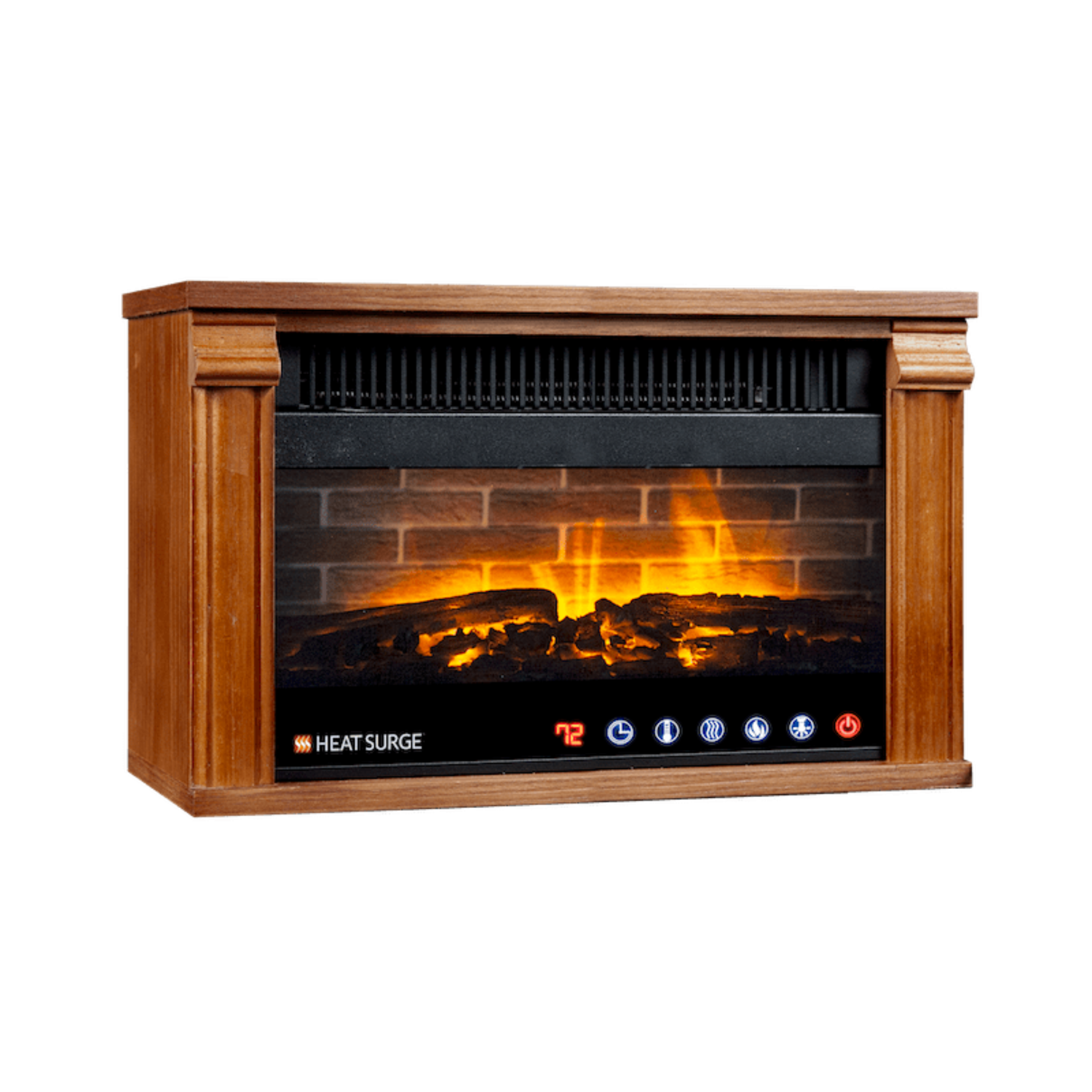 Heat Surge Heater Mini Glow - Heat Surge Wide Screen Oak Multi Color Flame  - MyVacuumPlace - Vacuums Etc