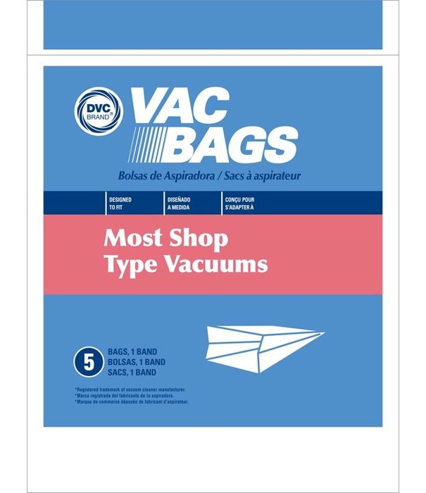Shop Vac Shop Vac DVC Bags - Wet/Dry  (5 Pack)