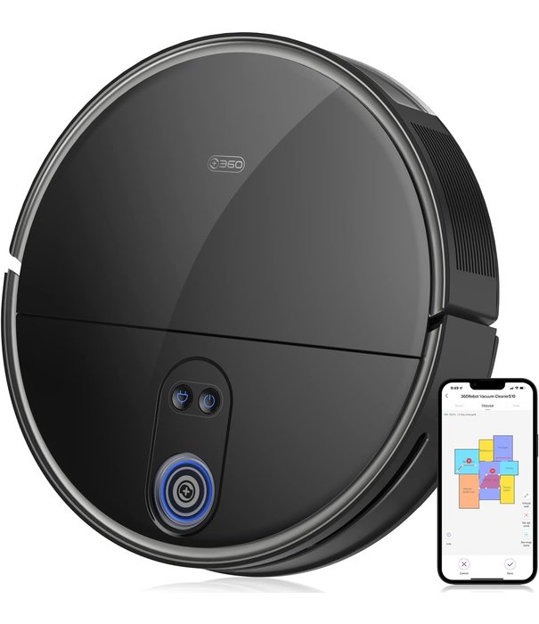 360 360 Robot Vacuum - S10 Vac & Spot Mop  Alexa-Google Asst