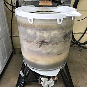 Washer drum after one cycle with pureWash Pro