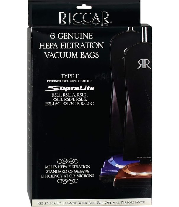 Riccar & Simplicity Riccar Hepa Bags - Supralite Type F (6 Pack)