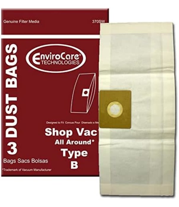 Shop Vac Shop Vac Envirocare Bags - Type B (3 Pack)