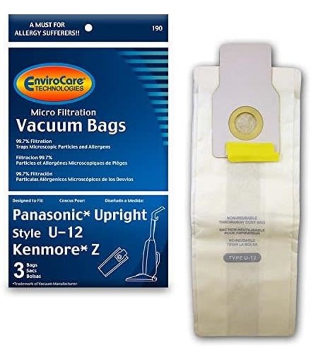 Panasonic Panasonic EnviroCare Bags  - Styles U-12 / Z (3 Pk)