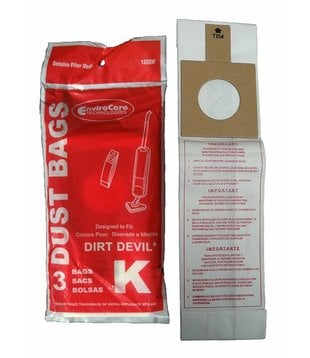 Dirt Devil EnviroCare Bags - Type K (3 Pack)