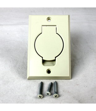 Inlet Valve - Central Vacuum (Almond Round Door)