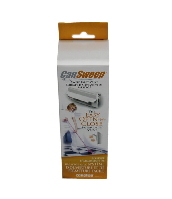 Central Vacuum CanSweep VacPan -Sweep Inlet Valve - Central Vacuum (White)